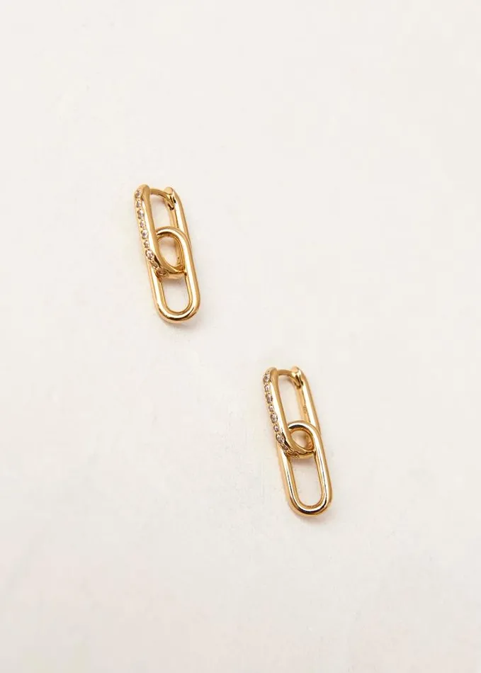 ALOHAS Jewelry Women Pascal 8211 Gold Earrings With Crystals