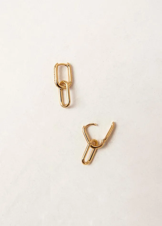 ALOHAS Jewelry Women Pascal 8211 Gold Earrings With Crystals