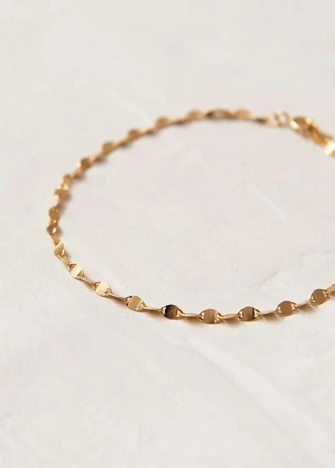 ALOHAS Jewelry Women Plate 8211 Gold Bracelet
