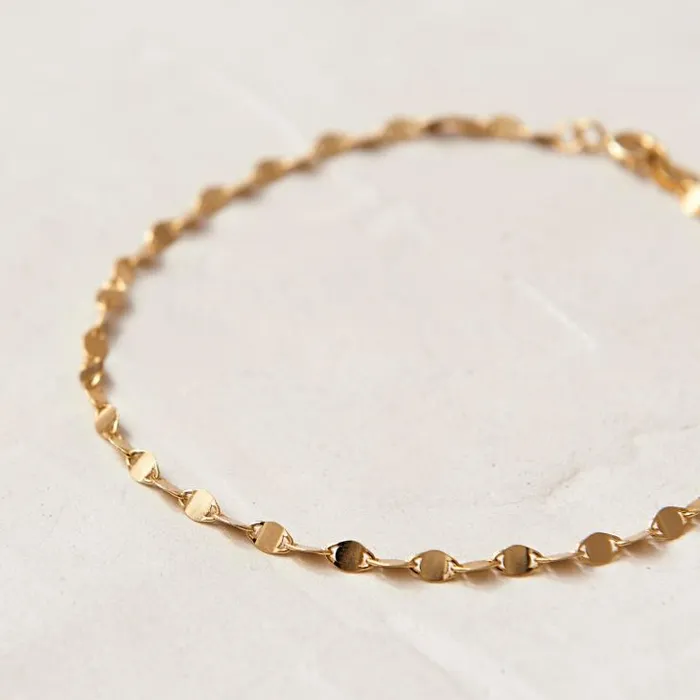 ALOHAS Jewelry Women Plate 8211 Gold Bracelet