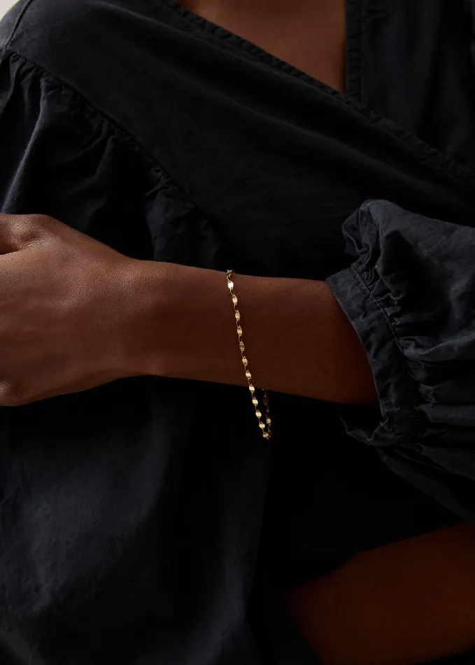 ALOHAS Jewelry Women Plate 8211 Gold Bracelet
