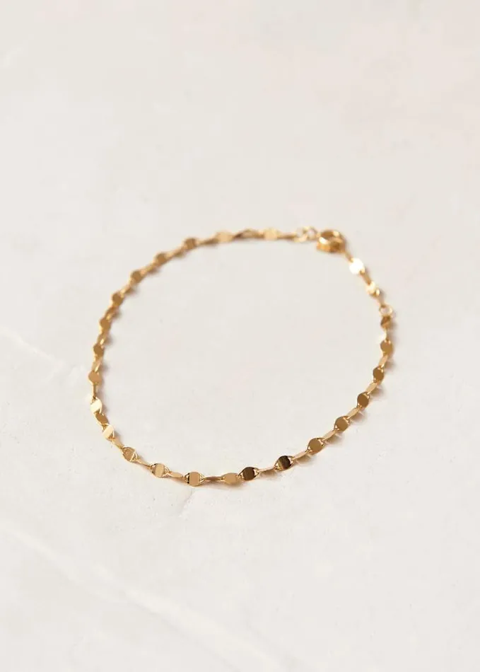 ALOHAS Jewelry Women Plate 8211 Gold Bracelet