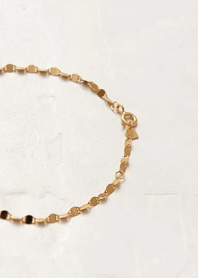 ALOHAS Jewelry Women Plate 8211 Gold Bracelet