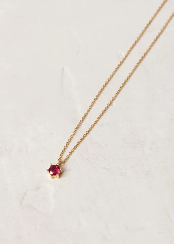 ALOHAS Jewelry Women Rococo 8211 Gold And Pink Crystal Necklace