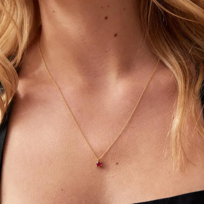 ALOHAS Jewelry Women Rococo 8211 Gold And Pink Crystal Necklace