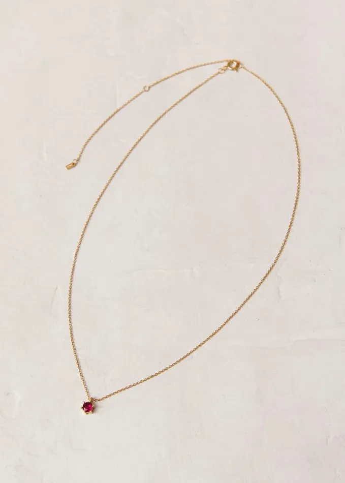 ALOHAS Jewelry Women Rococo 8211 Gold And Pink Crystal Necklace
