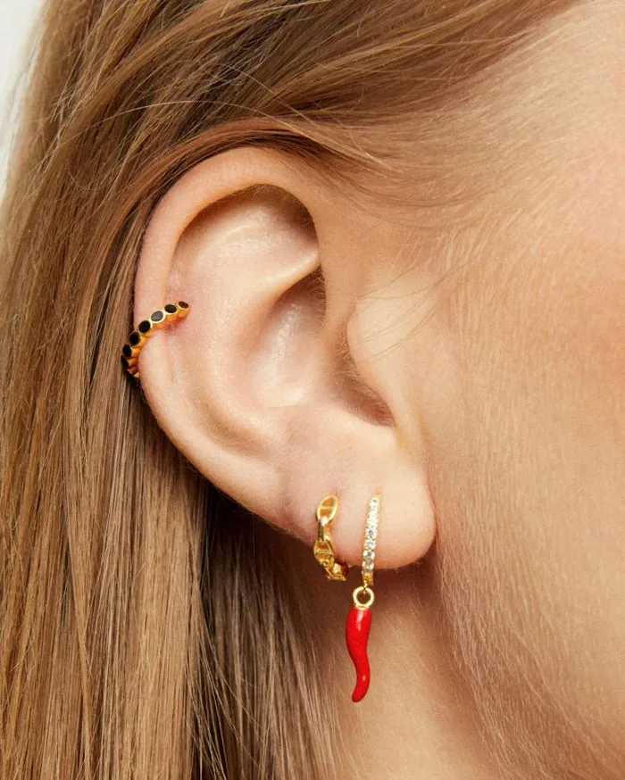 ALOHAS Jewelry Women Spicy 8211 Gold Earrings