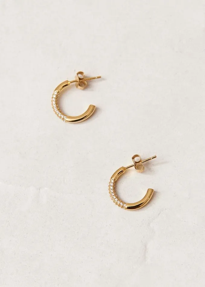 ALOHAS Jewelry Women Treasure 8211 Gold And Crystal Earrings