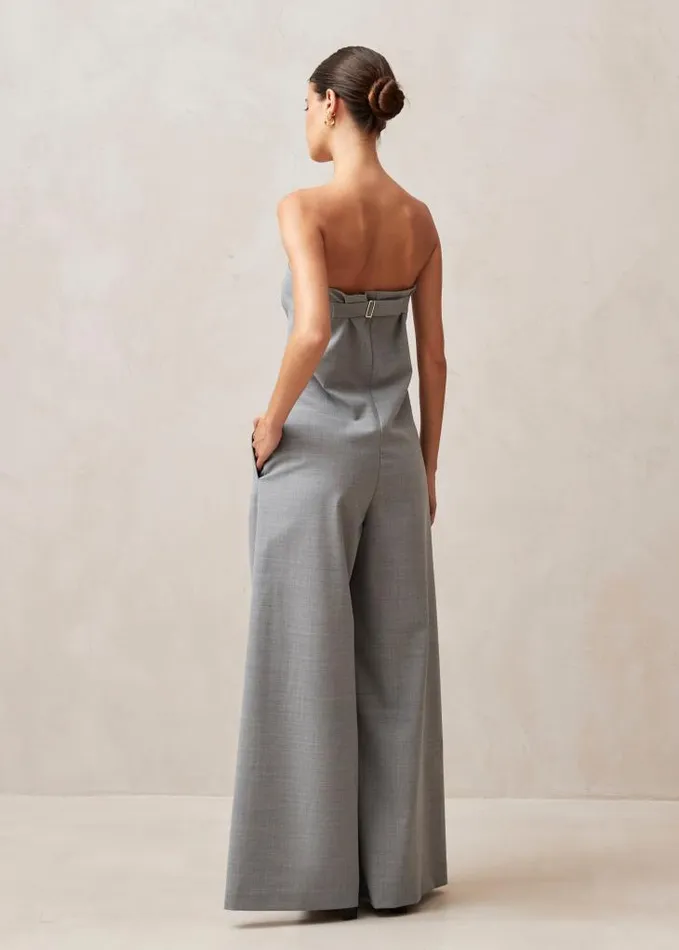 ALOHAS Jumpsuits Women Elisa 8211 Grey WoolBlend Jumpsuit