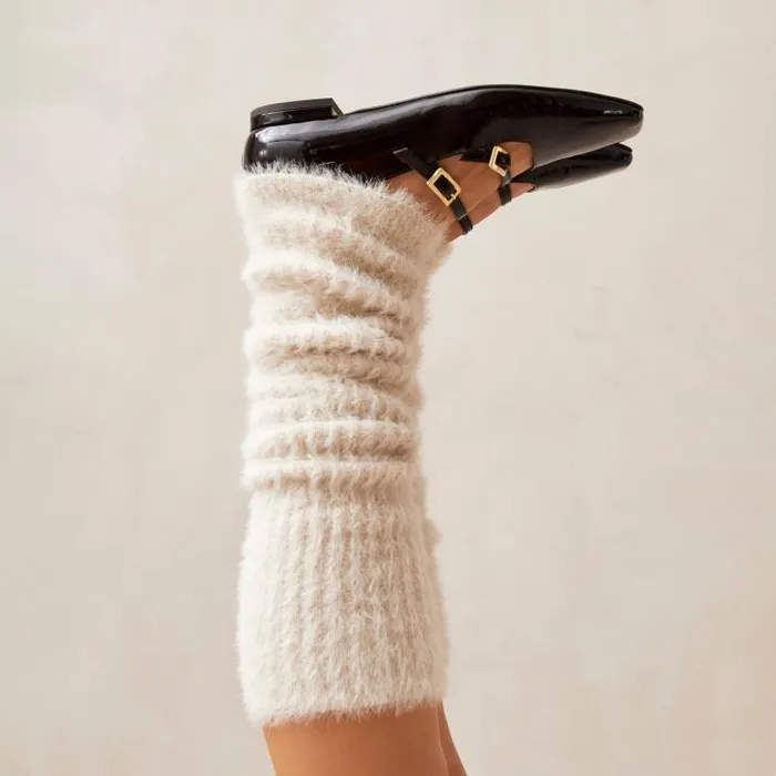 ALOHAS Knitwear Women Frannie 8211 Ecru Knitted Legwarmers