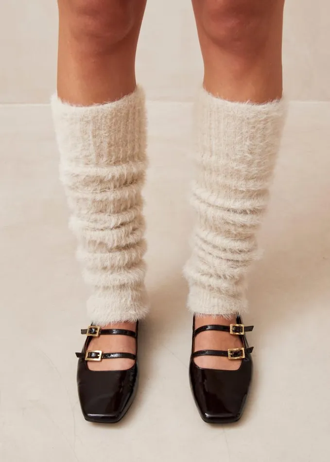 ALOHAS Knitwear Women Frannie 8211 Ecru Knitted Legwarmers