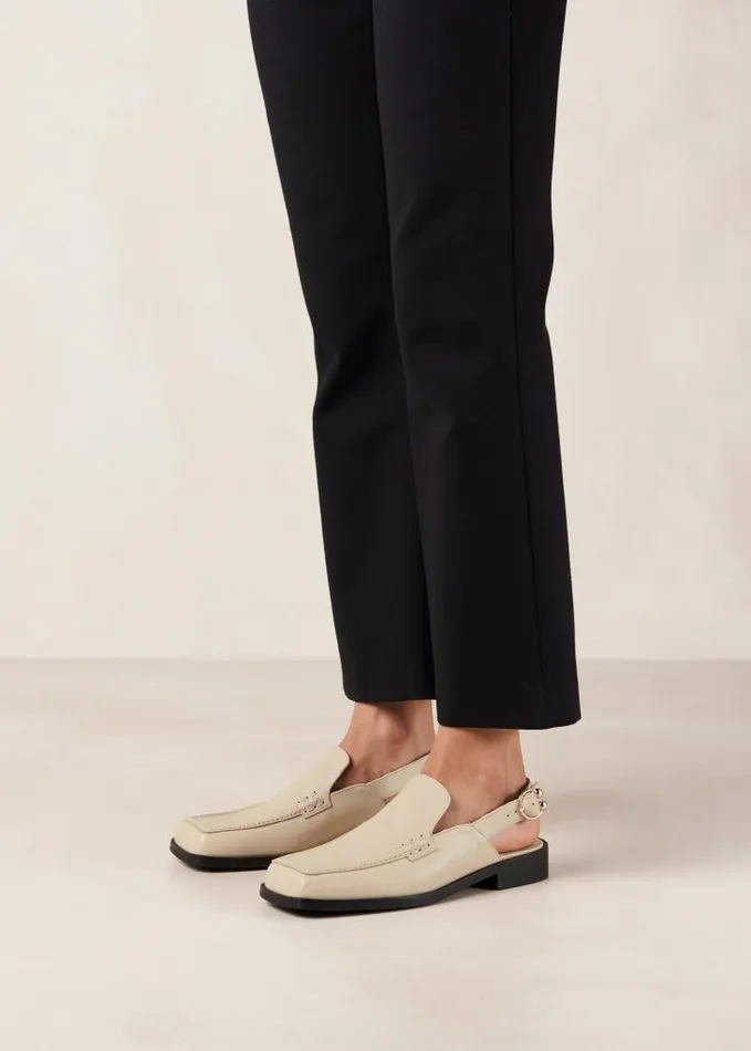 ALOHAS Loafers Women Abe 8211 Cream Slingback Loafers