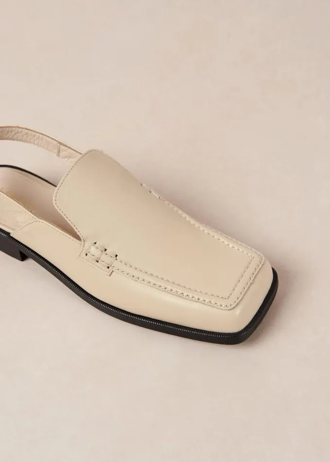 ALOHAS Loafers Women Abe 8211 Cream Slingback Loafers