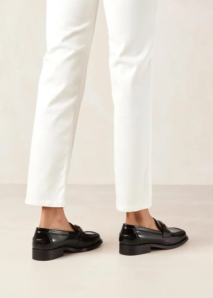 ALOHAS Loafers Women Elliot 8211 Black GoldChain Loafers