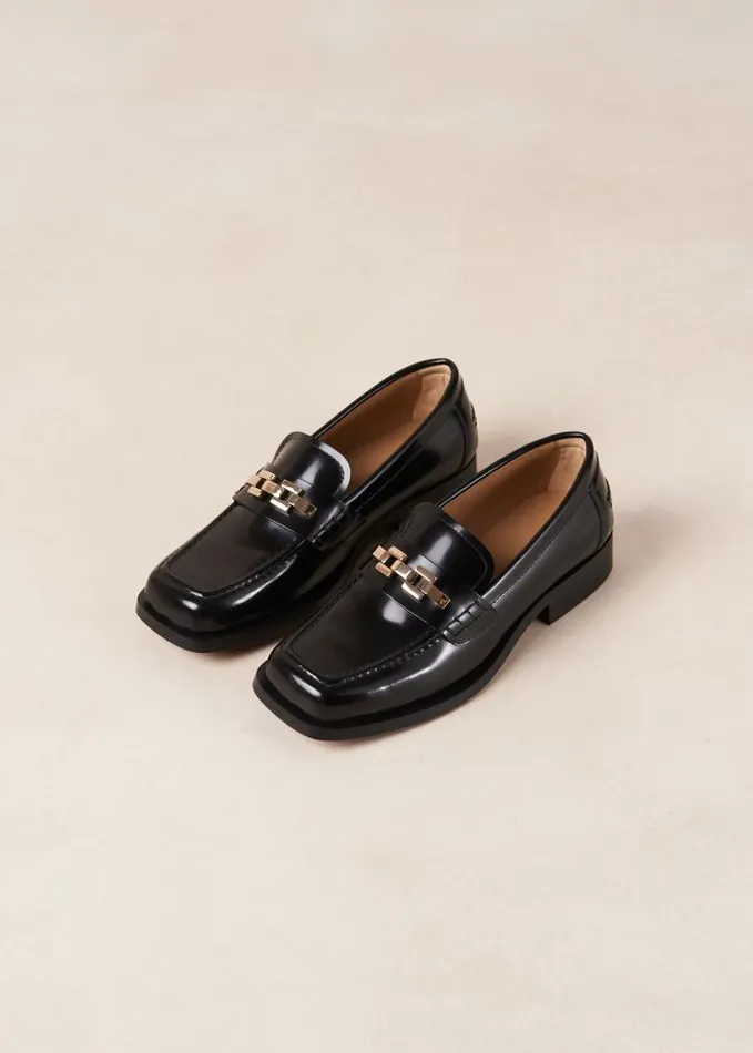 ALOHAS Loafers Women Elliot 8211 Black GoldChain Loafers