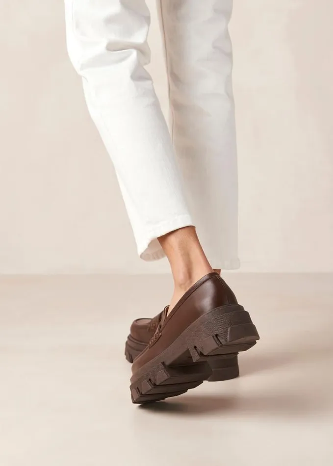 ALOHAS Loafers Women Trailblazer 8211 Brown Chunky Loafers