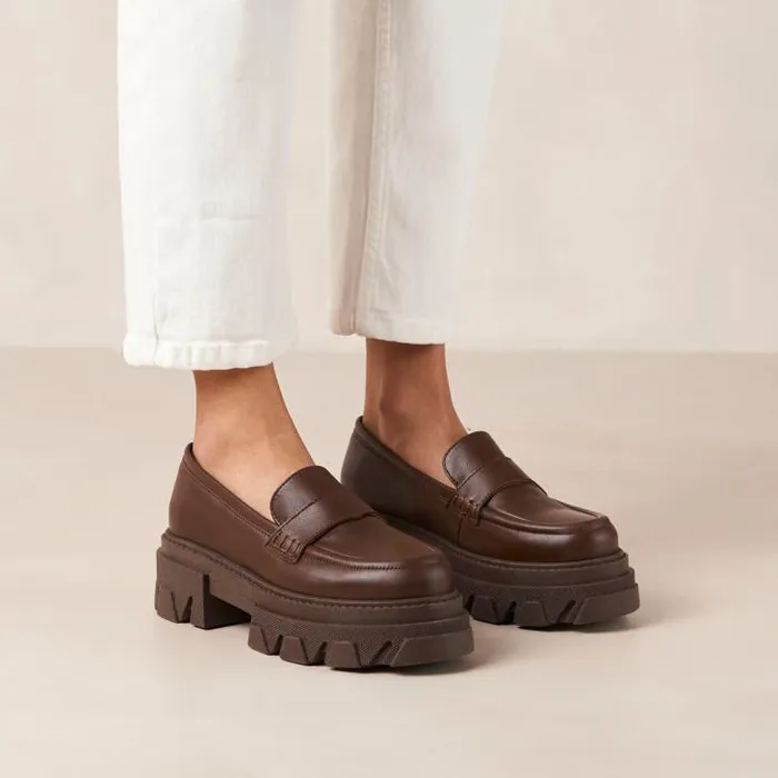 ALOHAS Loafers Women Trailblazer 8211 Brown Chunky Loafers