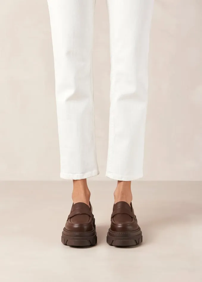 ALOHAS Loafers Women Trailblazer 8211 Brown Chunky Loafers