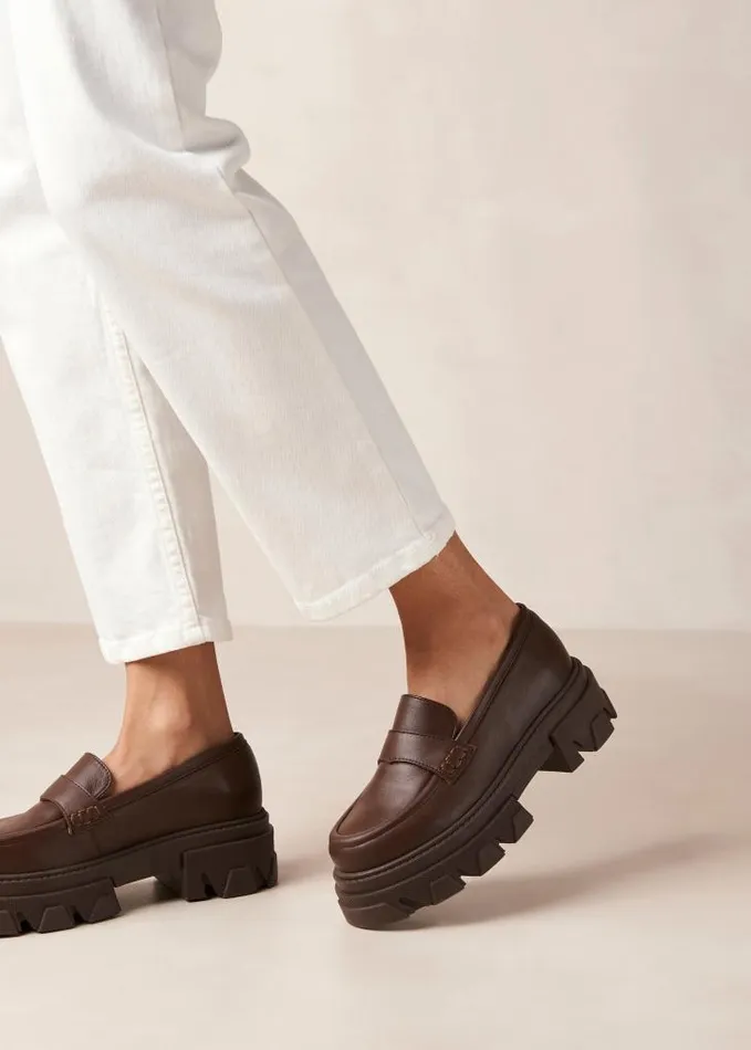 ALOHAS Loafers Women Trailblazer 8211 Brown Chunky Loafers