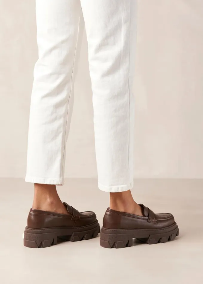 ALOHAS Loafers Women Trailblazer 8211 Brown Chunky Loafers