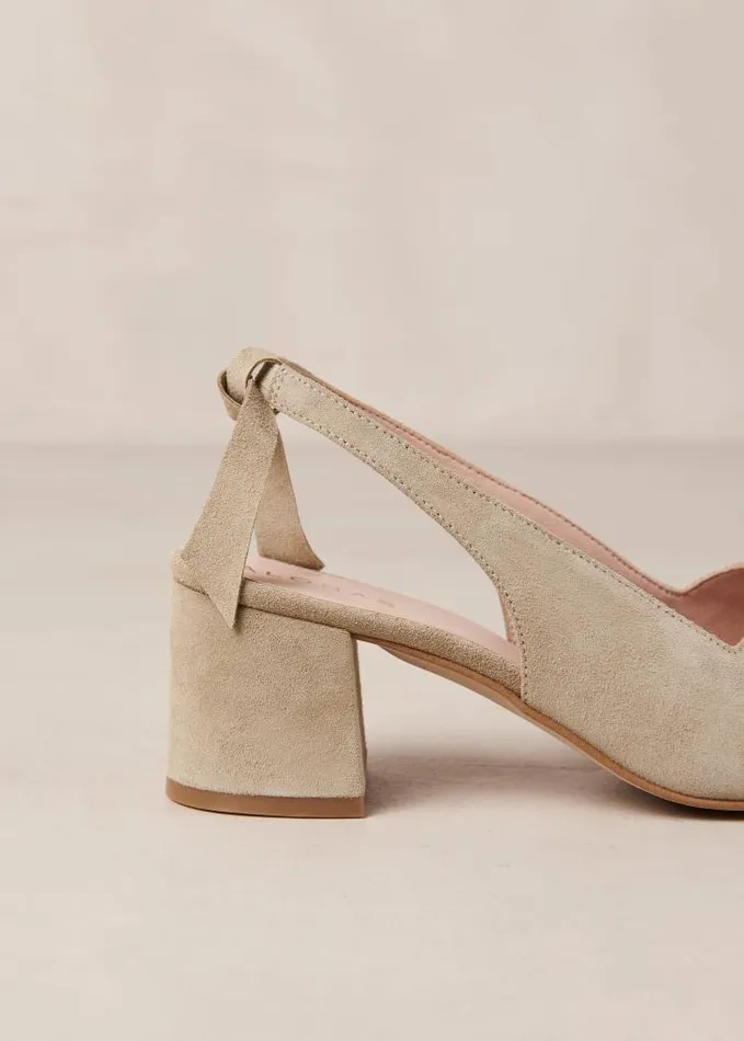 ALOHAS Mules Women Charlotte 8211 Beige Suede Pumps
