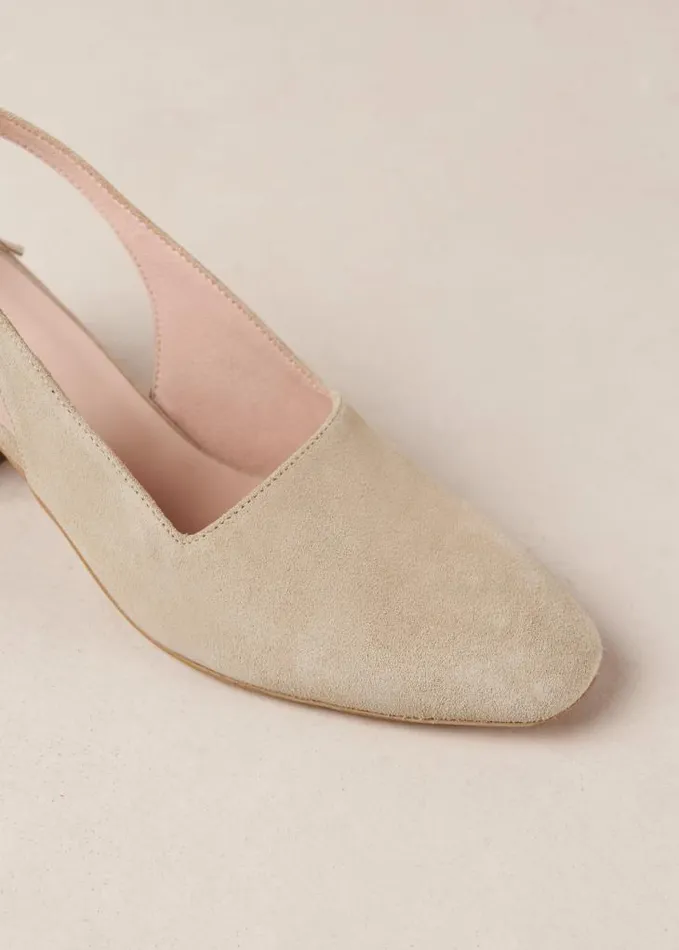 ALOHAS Mules Women Charlotte 8211 Beige Suede Pumps