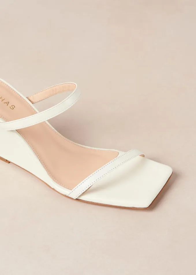ALOHAS Mules Women Paixao 8211 Cream Wedge Mules