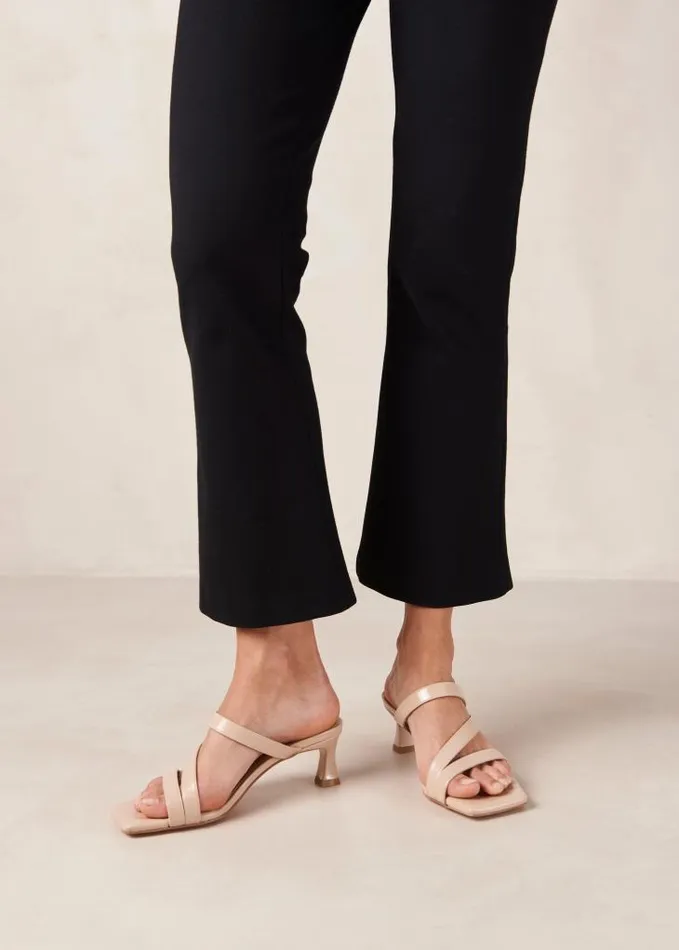 ALOHAS Mules Women Sonny 8211 Beige Vegan Leather Mules