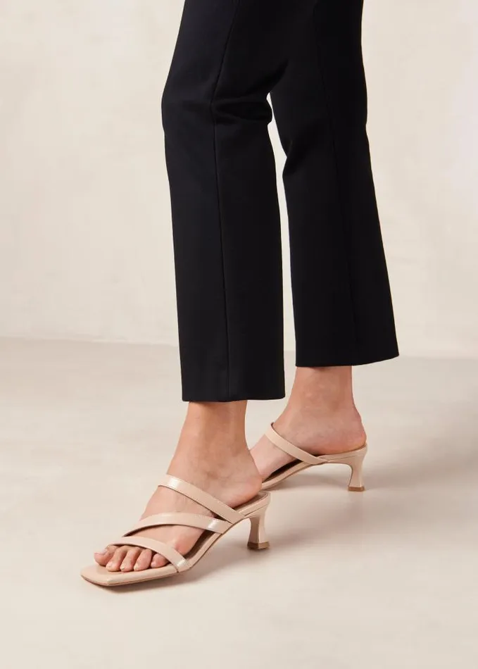 ALOHAS Mules Women Sonny 8211 Beige Vegan Leather Mules