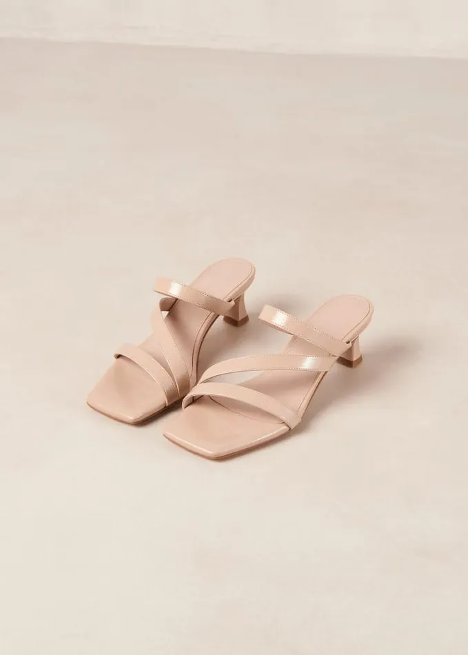 ALOHAS Mules Women Sonny 8211 Beige Vegan Leather Mules