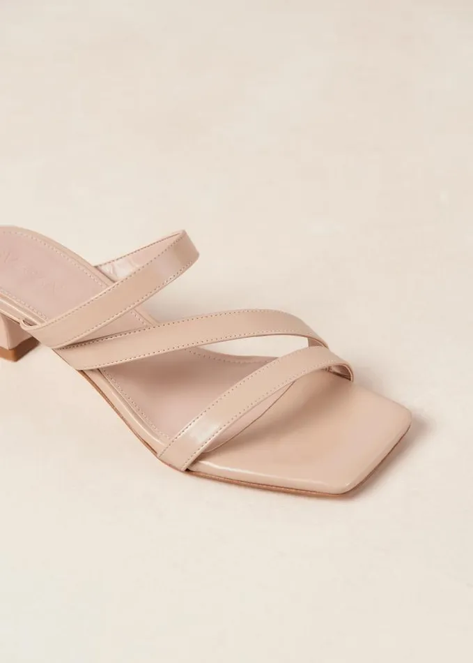 ALOHAS Mules Women Sonny 8211 Beige Vegan Leather Mules