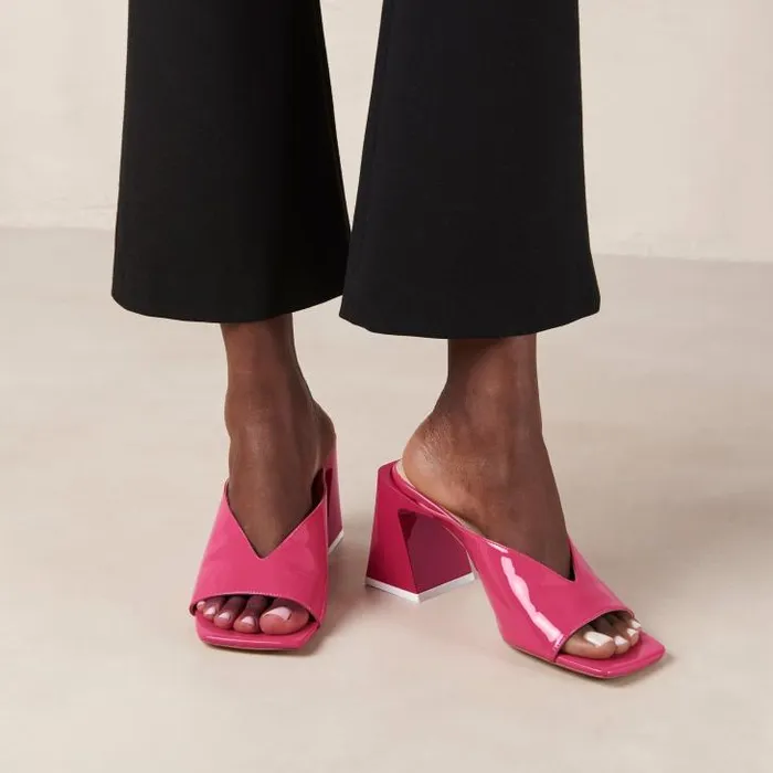 ALOHAS Mules Women Tasha 8211 Pink Leather Mules