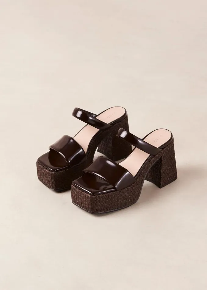 ALOHAS Mules Women Viviana 8211 Brown Vegan Leather Sandals