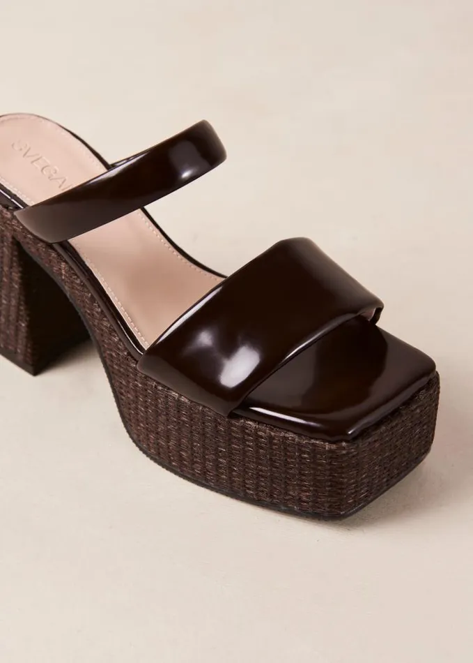 ALOHAS Mules Women Viviana 8211 Brown Vegan Leather Sandals