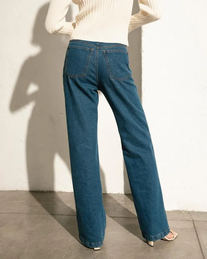 ALOHAS Pants Women Monday 8211 Blue Cotton Jeans