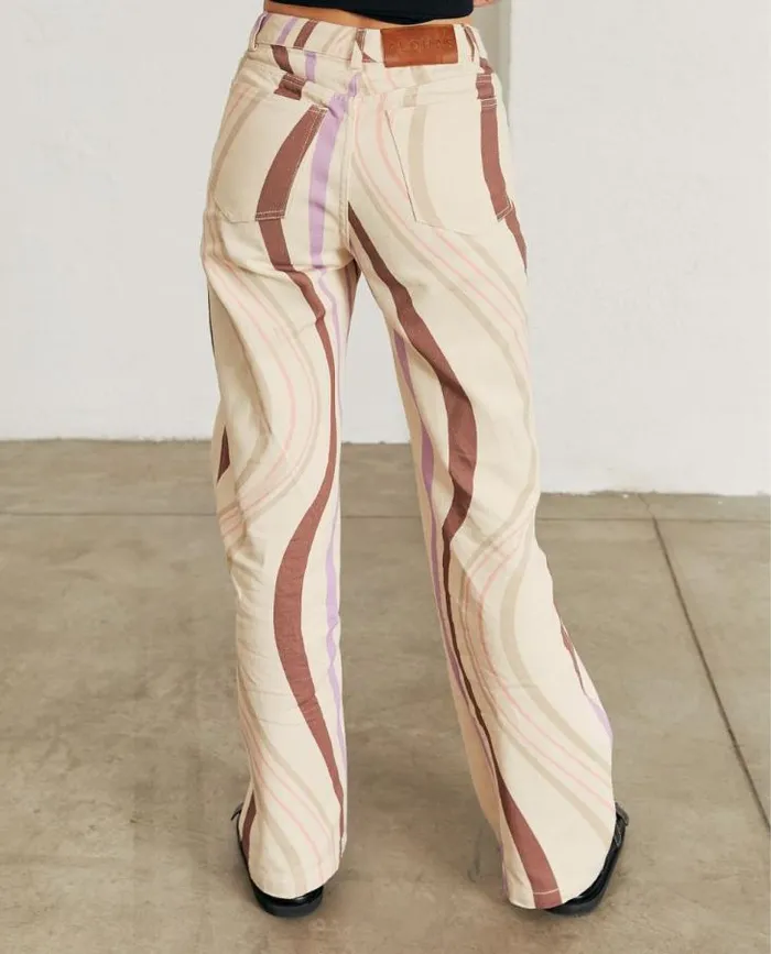 ALOHAS Pants Women Monday Jelly 8211 Multicolor Cotton Pants