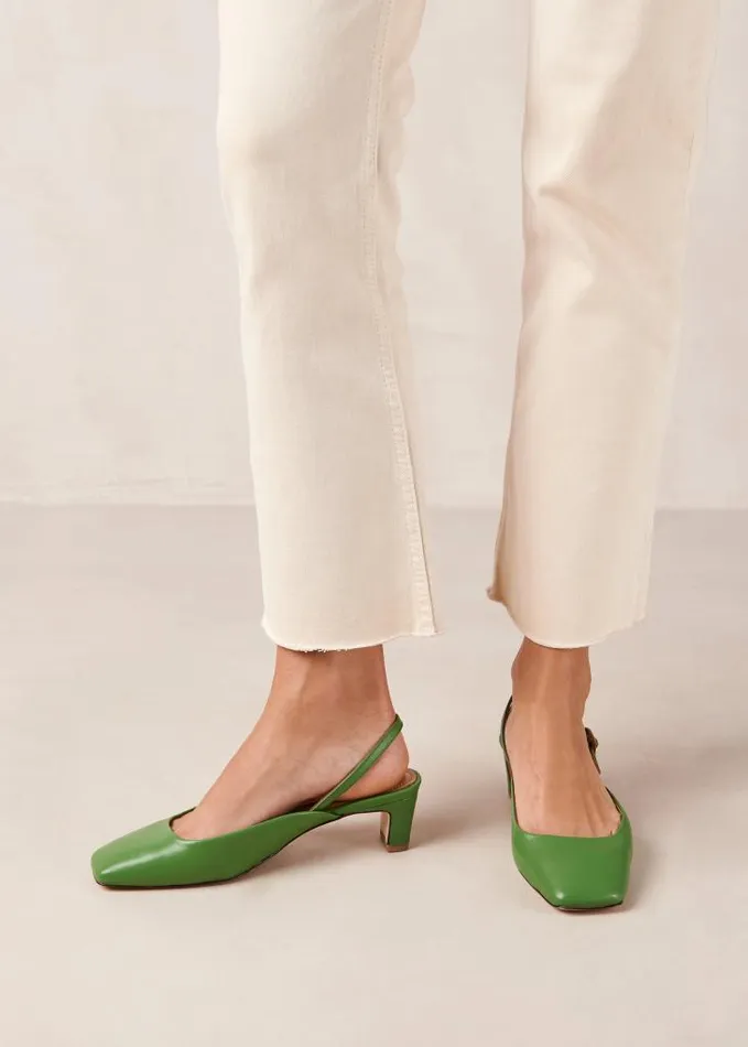 ALOHAS Pumps Women Lindy 8211 Bright Green Leather Pumps