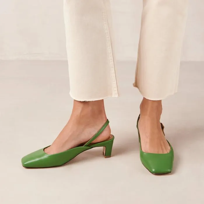 ALOHAS Pumps Women Lindy 8211 Bright Green Leather Pumps