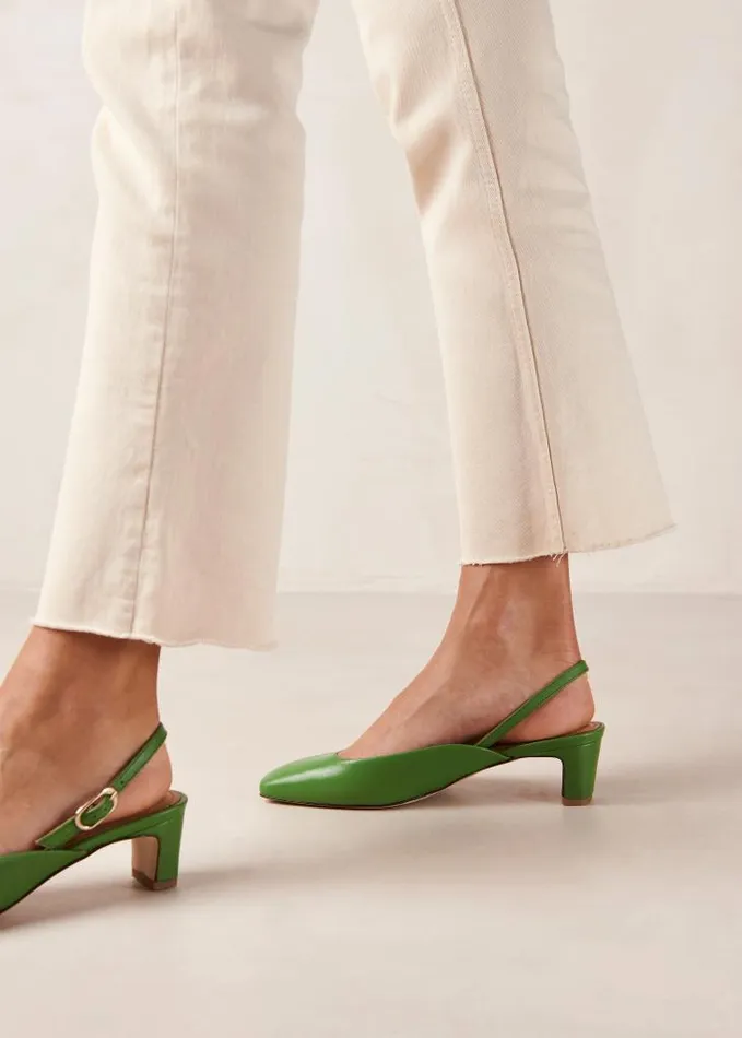 ALOHAS Pumps Women Lindy 8211 Bright Green Leather Pumps
