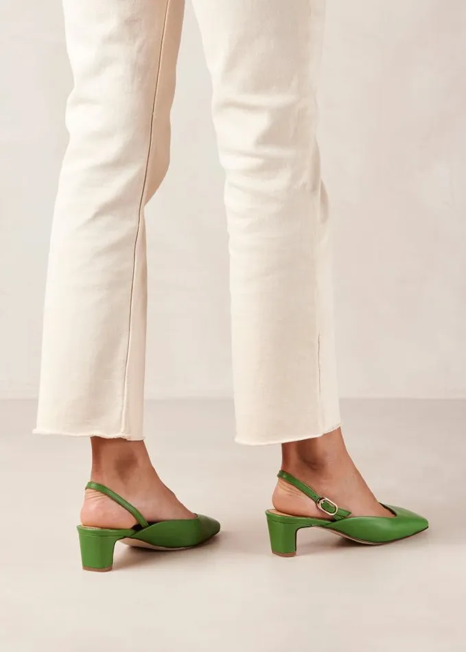 ALOHAS Pumps Women Lindy 8211 Bright Green Leather Pumps