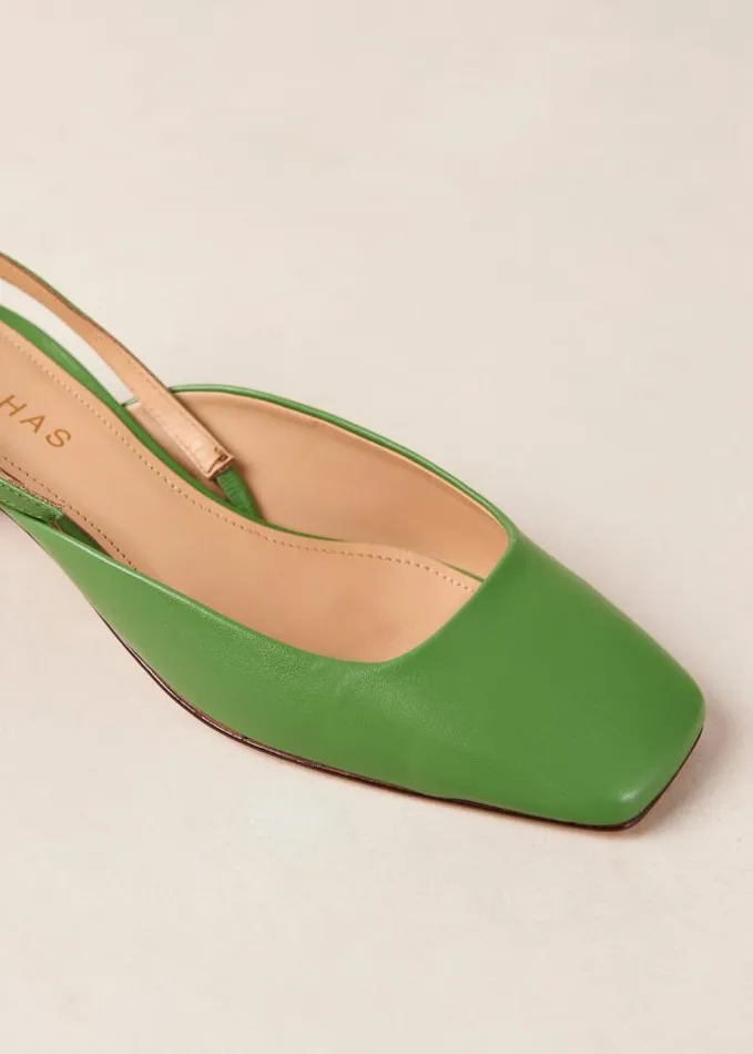ALOHAS Pumps Women Lindy 8211 Bright Green Leather Pumps