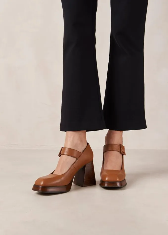 ALOHAS Pumps Women Oregon 8211 Brown Leather Pumps