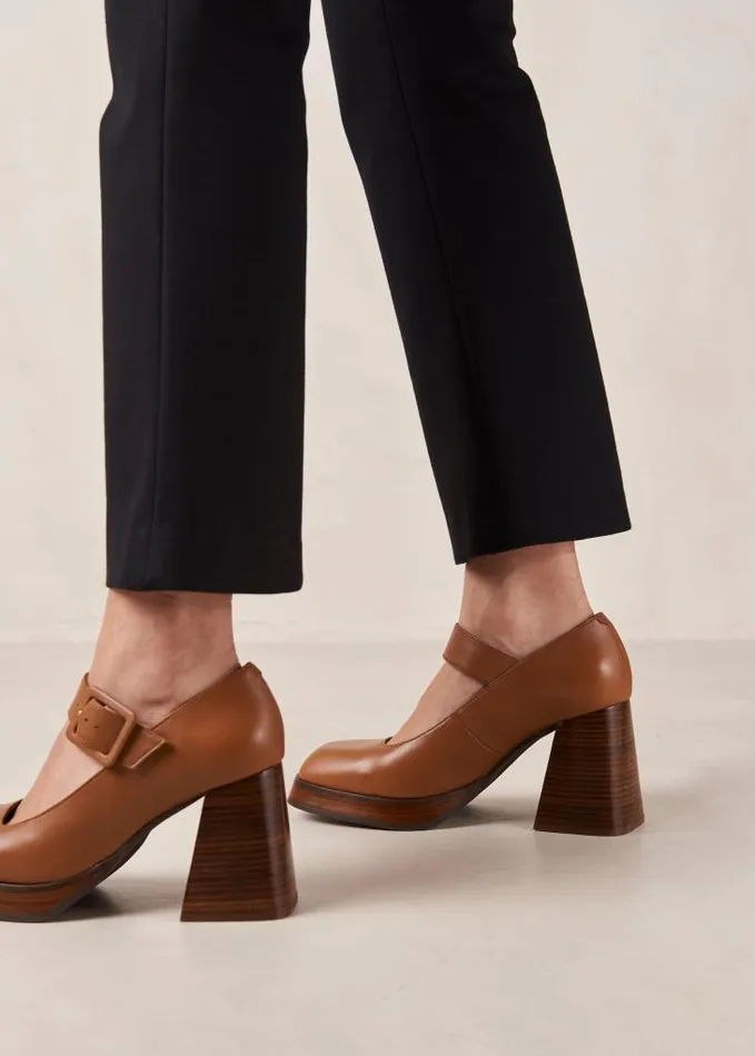 ALOHAS Pumps Women Oregon 8211 Brown Leather Pumps
