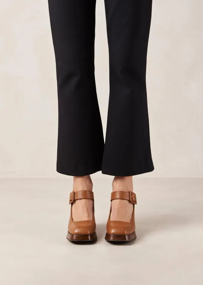 ALOHAS Pumps Women Oregon 8211 Brown Leather Pumps