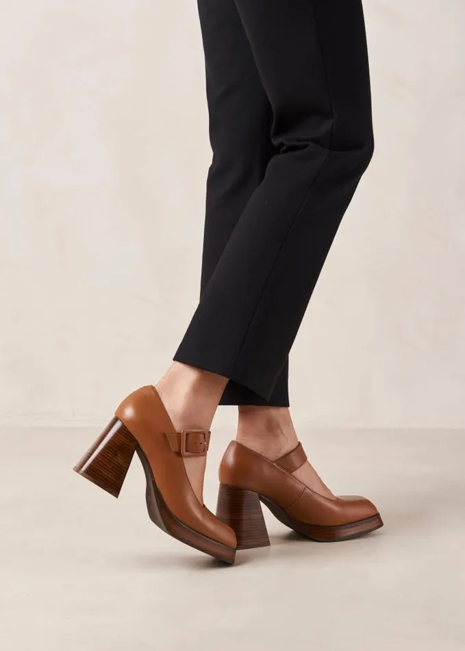 ALOHAS Pumps Women Oregon 8211 Brown Leather Pumps