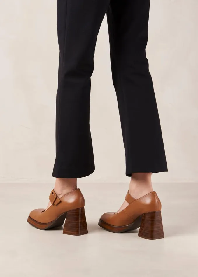 ALOHAS Pumps Women Oregon 8211 Brown Leather Pumps