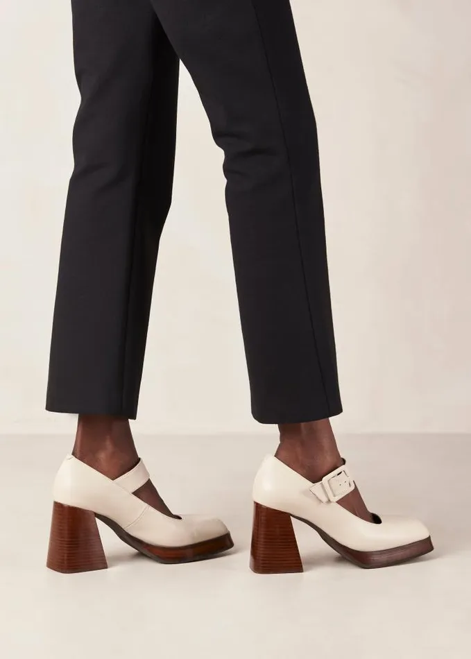 ALOHAS Pumps Women Oregon 8211 Cream Leather Pumps