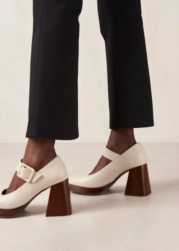 ALOHAS Pumps Women Oregon 8211 Cream Leather Pumps