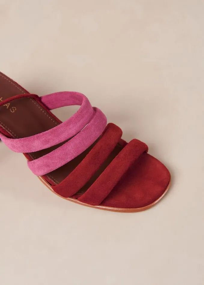 ALOHAS Sandals Women Letizia 8211 Multicolor Suede LaceUp Sandals