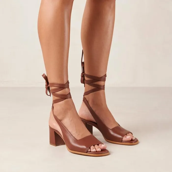 ALOHAS Sandals Women Lille Dark Tan